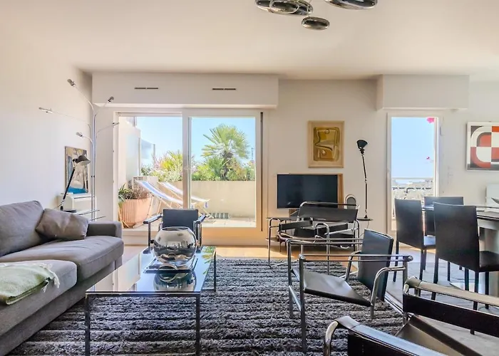 Juan Les Pins Appartement Rooftop, 2 Chambres Avec Parking